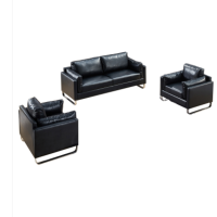 臻远 沙发1+1+3DT-sf008西皮 黑色 单位:套 货期20天