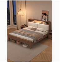 床 胡桃色含软包 1.5m 单位:个 货期20天