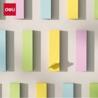 得力(deli) 条形便利贴400张 76*19mm彩色(颜色随机)单位:本