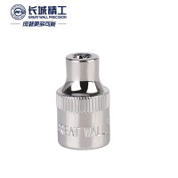 长城精工10mm公制花型套筒中飞棘轮扳手花形套筒头工具E5 528105