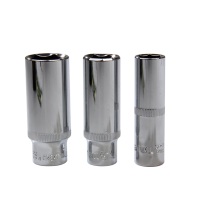 长城精工10mm公制六角长套筒中飞棘轮扳手加长套筒头工具18mm 524018