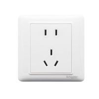 施耐德电气 10A正五孔插座 5孔插座 86型暗装墙壁电源开关 白色 单位:个