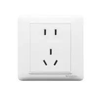 施耐德电气 10A正五孔插座 5孔插座 86型暗装墙壁电源开关 白色 单位:个