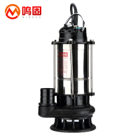 鸣固 潜水泵220V家用抽水小型高扬程农用井用排污 750W2寸污水泵裸机