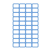 海斯迪克 HKQS-167 实验室标签贴纸 手写自粘不干胶标签贴 试剂瓶标签纸 蓝色(28*20mm 2400枚)