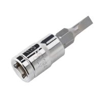 长城精工6.3mm一字旋具套筒小飞棘轮扳手套筒头螺丝批批头7 560165