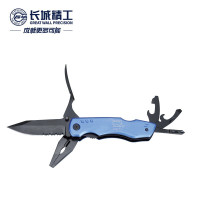 长城精工 多功能刀老虎钳钢丝钳家用手钳17合1户外便携工具手动刀 429213