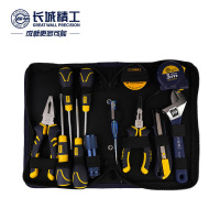 长城精工家用工具套装基本维修组合工具家庭用牛津布五金工具13件 409013