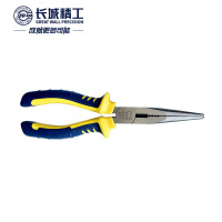 长城精工尖口钳Cr-v欧式精抛尖嘴钳手工电工尖头钳长嘴8寸 212078