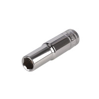 长城精工10mm英制六角长套筒中飞棘轮扳手加长套筒头3/8套头13/16 606209