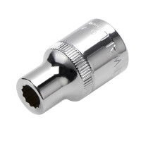 长城精工12.5mm公制十二角套筒大飞棘轮扳手套筒头1/2套头18mm 530618