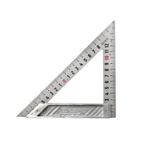 长城精工 不锈钢三角尺大号高精度加厚木工角度尺90度直角尺200mm 136120