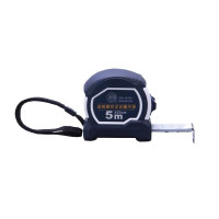 长城精工 尼龙包膜钢卷尺5米加厚防摔米尺家用耐磨盒尺防水尺子 687565