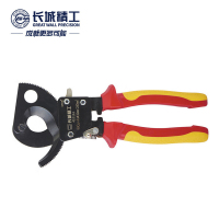 长城精工绝缘棘轮式电缆钳剪电缆剪线钳电工工具工业级耐高压380mm 410162