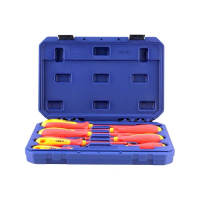 长城精工绝缘螺丝批套装电工螺丝刀工具组套耐高压工业级纸盒7件 288007