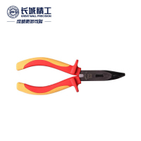 长城精工绝缘弯嘴钳弯头钳电工专用工具尖嘴钳弯口耐高压10000V6寸 218906