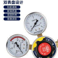 长城精工全铜乙炔减压器压力表气体钢瓶调压器调压阀气体减压阀 422243