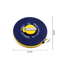 长城精工皮尺高精度皮卷尺防水工地尺子纤维软卷尺耐用30米*13mm 100903