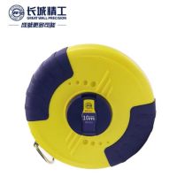 长城精工皮尺加厚高精度防水玻纤尺耐磨皮卷尺圆盘10米*13mm 101601
