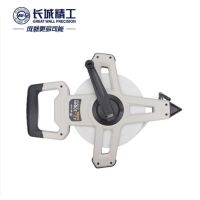 长城精工皮卷尺玻璃纤维卷尺3倍速防水耐用加厚尼龙覆膜软尺100米 712700