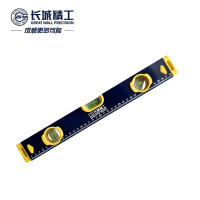 长城精工 水平尺高精度铝合金工业级平水尺家用验收工具贴瓷砖400mm 186254