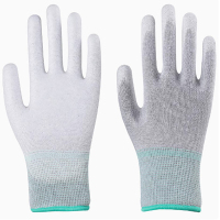 内置劳动保护手套 碳纤维涂掌防静电手套 单位:副