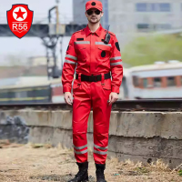 防静电服 红色上衣+裤子+帽子+腰带S 单位:套