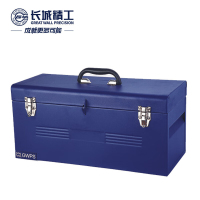 长城精工铁皮工具箱大号工业级手提式收纳盒五金工具箱505*170*190 425313