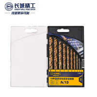 长城精工直柄含钴麻花钻组套不锈钢专用钻头高速钢麻花钻头10件 672210