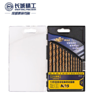 长城精工直柄含钴麻花钻组套不锈钢专用钻头高速钢麻花钻头13件 672213