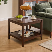 SUK 小方桌 双层50cm 胡桃色 单位:张