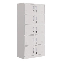 优企 更衣柜铁皮柜 十门 850*390*1800mm (0.6mm厚) 台