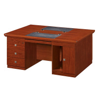 优企 办公桌电脑桌贴木皮职员桌财务桌 1600W*1200D*760H 1张