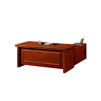 优企 办公家具胡桃木色油漆班台 1800*900*760mm 张