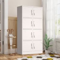 优企 更衣柜员工柜铁皮衣柜铁皮柜储物柜寄存包柜鞋柜宿舍柜 八门更衣柜 加厚款