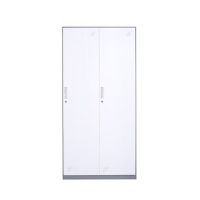 优企 二门更衣柜更衣柜员工柜铁皮柜带锁储物柜铁皮衣柜 900*500*1850 个