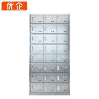 优企 不锈钢304碗柜 24门磁吸锁 900*350*1800mm 台