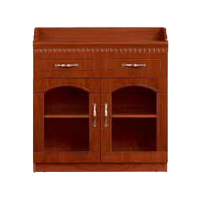 优企 2门落地柜矮柜油漆茶水柜 800*400*850mm 个