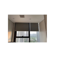 办公室卷帘浅灰色全遮光考拉面料或涤纶面料 窗户1.45高*2.45宽/内框 不含安装 无维保 货期10-15天