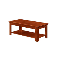 优企 油漆办公时尚胡桃木色长茶几 1200*600*480mm 张