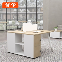 优企 屏风简易电脑办公桌 1200*1200*1050mm YQBGZJY-Z1212 张