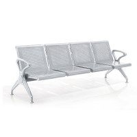 优企 钢制椅等候椅四人坐 2300W*675D*800H 张