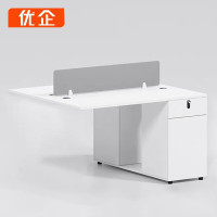 优企 简约卡位电脑办公桌 1200*1200*1050mm YQBGZSY-A0512Y 张