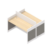 优企 双人对坐职员隔断桌屏风卡位 1400*1200*1050mm 组