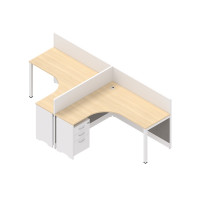 优企 T型隔断桌职员卡座双人屏风卡位 2800*1400*1050mm 组