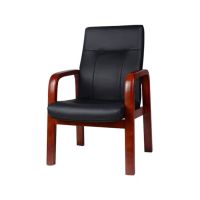 优企 会议椅带扶手开会椅办公椅 牛皮 640W*630D*1120H 1张