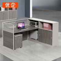 优企 L型屏风工位侧柜办公桌卡位 YYQ-BGZ-12 1520*1400*1100mm 张