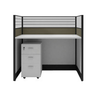 优企 屏风直行单人位含柜 1200W*600D*1050H 组