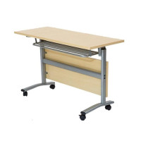 优企 折叠培训桌会议桌双人办公桌可移动带轮桌1.2米 1200*400*750mm 张