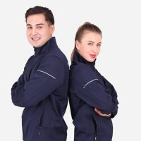 斯卡地尔 弹力保暖夹克 PC22PF2801NB 灰拼蓝 藏蓝色 单位:件 货期7天